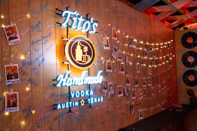 Fans could also sign Tito’s branded vinyls and hang their Polaroids on the wall.