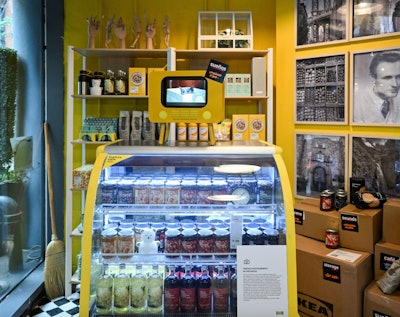 Last summer, IKEA debuted its dreamy 'sleepeasy,' a whimsical ode to a good night's sleep. The clever pop-up features immersive rooms showcasing how the right mix of comfort, light, air, and more can transform your sleep—and how IKEA products can help. Guests entered the experience through a hidden door found inside a reimagined Swedish bodega—a nod to both the brand's origins and NYC's ubiquitous bodegas—where guests could shop for small IKEA products including drinks, snacks, and home products. QR codes throughout the space made it easy for guests to make purchases on site, both in the bodega and throughout the activation. See more: IKEA’s Dreamy ‘Sleepeasy’ Is a Whimsical Ode to a Good Night’s Sleep