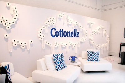 Toilet paper isn't necessarily associated with the glamour of New York Fashion Week, but in 2016, Cottonelle hosted an offshoot event that showcased its product in a creative, decorative way. The toilet paper brand created a beauty lounge that offered pampering, photo ops, gift bags, and small bites for celebrities, media, and influencers—plus, a feature wall created with rolls of toilet paper, which was designed by BMF. Along with serving as an ornamental element, the wall was a backdrop for a photo booth that encouraged guests to pose with hygiene-related confessional signs. See more: See a Decorative Toilet-Paper Wall Created for New York Fashion Week