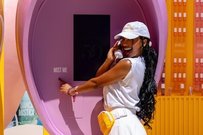 Brand ambassadors walked guests through its Cheirosa mist collection, educating them on the story behind each mist’s number—like Cheirosa 62, inspired by 1962 Brazil, a golden era of beach culture, self-expression, and bossa nova. 'We designed Casa Cheirosa to be more than just an activation—it's a multisensory journey that embodies Sol de Janeiro's vibrant spirit,' said Lauren Austin, chief creative officer of MKG. 'By transforming iconic Rio elements into interactive fragrance experiences, we've created a space where festivalgoers can discover, play, and express themselves through scent.'