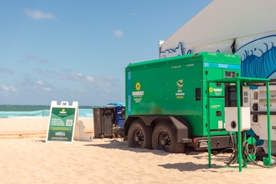 'Sunbelt has an ability to scale across events of all sizes with our solutions—including sustainable equipment—and it's one of the benefits of working with us,' says Beadle. 'We're all about partnership, and Tortuga has been an amazing partner. We look forward to partnering with them for many years to come.'