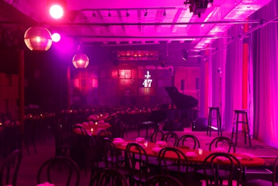 The events' invites were ambiguous by design so that when guests arrived they were surprised and delighted by performances from live magicians and musicians.