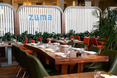 Zuma Miami made its debut inside the Empower Club & Suite Level. The pop-up restaurant offered a private, air-conditioned refuge where diners could enjoy a full-service upscale dining experience and still catch the current tennis matches on several flat screens. The popular restaurant, nestled on the cusp of downtown Miami and Brickell at Kimpton EPIC Hotel, served a full menu of favorites and cocktails, along with two tasting omakase menus featuring dishes like king crab salad, sliced sea bass sashimi, an array of sushi rolls, and several wagyu options.
