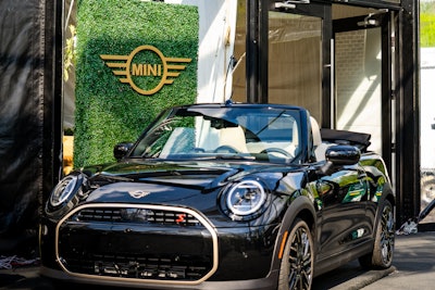 MINI brought a Mini Cooper photo op to the event.