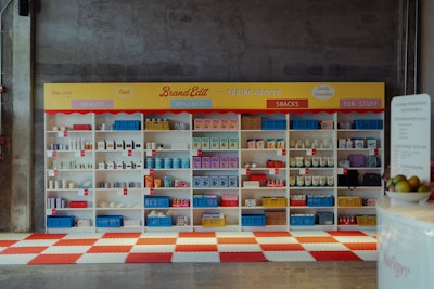 A vacant Melrose Avenue storefront got a checkout-worthy face-lift for BRANDEdit’s Spring Grocer Influencer Experience April 10-11—strategically just before Coachella weekend one.