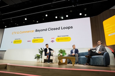 Google execs were joined onstage by brand partners from YouTube, NBCUniversal, Discover Card, Costco, and Clorox to discuss the connection between Connected TV (CTV) and commerce.