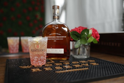 Mint juleps are the drink of choice at the Derby.