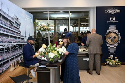 The watchmaker also hosted a Turf Club boutique.