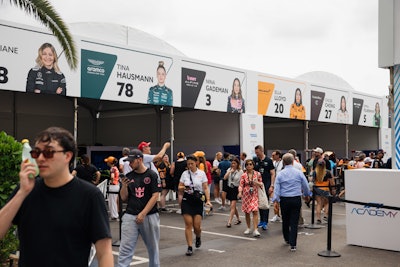 First-time on-site activator Ticketmaster curated “Motorsport Alley” to give fans an up-close look at the all-female F1 ACADEMY and Porsche Carrera Cup North America cars and paddocks.