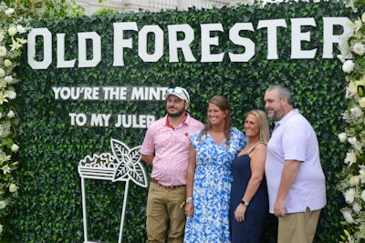 In addition to hosting a silent-disco experience in the Infield, Brown-Forman's Old Forrester also had a photo op in the plaza area.