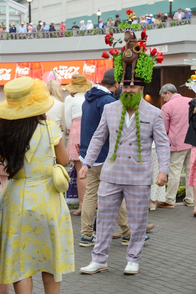 Many Derby attendees got into the spirit with festive hats and attire.