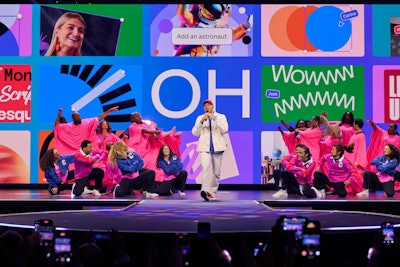 Knowles runs Canva Create, the brand's flagship event that started as a 1,500-person internal gathering in Sydney and has since evolved into the 'Coachella of creativity' with 4,500-plus in-person attendees and over 2.5 million online registrants around the world.
