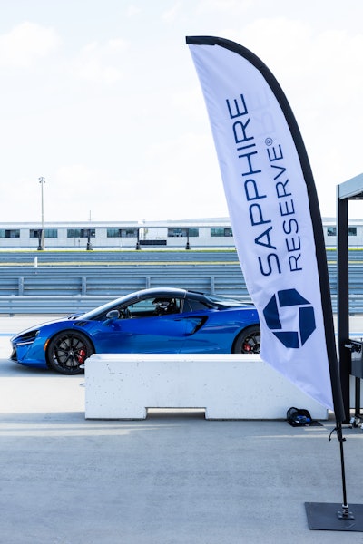 Off the track, Chase Sapphire Reserve cardmembers could purchase tickets for a McLaren driving experience with world-class driving coaches.
