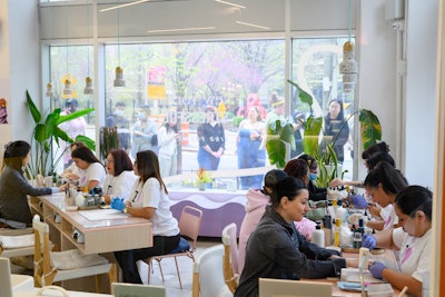 The consumer launch event kicked off with nearly 1,000 RSVPs in 48 hours. Attendees enjoyed complimentary manicures, refreshments, DJ sets, and personalized calligraphy with a polish purchase.