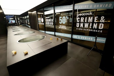 Peacock's 'Crime and Unwind' Pop-Up Spa