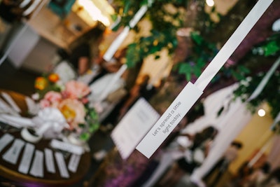Attendees were asked to add their favorite quote to the tree of kindness.
