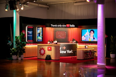 Social Media Week also featured eight on-site activations, including Destination: YouTube, a vibrant, branded lounge featuring DJ sets, creator-focused video content, doughnuts, and prebiotic drinks served in custom koozies. Other activations included cold brew and cafe seating from Dash Social, a candy cart from Brandwatch, and a ball pit experience hosted by Hootsuite. Inmar Media partnered with Puppy Sphere for bookable puppy hangouts, while Bazaarvoice offered a customizable ice cream station and Kale showcased its wellness products with snack and skincare samples.