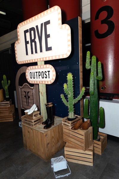 Frye showcased its signature boots.