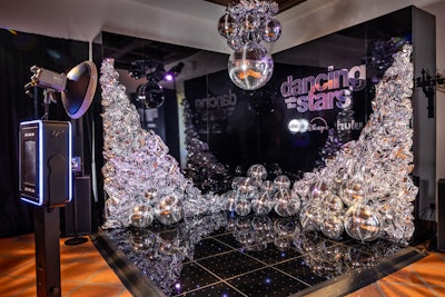 Attendees could pose like mirrorball champs at the ultra-reflective Dancing with the Stars photo booth.