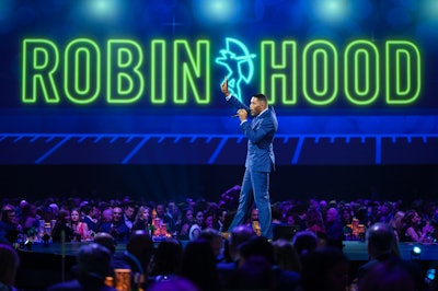 Michael Strahan kicked off programming at the 2025 Robin Hood Benefit Gala on May 12.