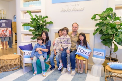 The activation also marked the launch of TOMS’ new “Casting Call” campaign, a nationwide search for a family to represent the brand. Attendees were invited to submit entries on site, complete with photo captures and short interviews about their connection to TOMS. Aligned with National Foster Care Month, the activation also included a charitable component: a donation from TOMS to the La La Land Foundation, which supports foster youth.