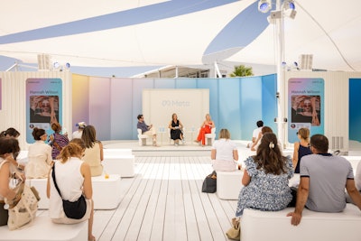 The breezy, beachside space featured thought leadership, partner events, product demos, and more.