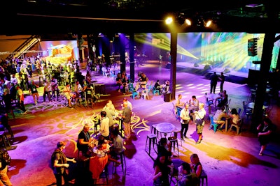 The venue can host more than 4,000 guests indoors, and accommodate up to 6,500 guests when including the adjoining landscaped courtyard. Across the street, the New Orleans Ernest N. Morial Convention Center itself offers 1.1 million square feet of exhibit space on one level; it's tied for the sixth-largest convention center in the U.S.