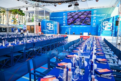 In addition to panels from the likes of Nancy Kerrigan, Ryan Reynolds, Sloane Stephens, and Dwyane Wade, the space also hosted dinners, workout classes, basketball games, and more.