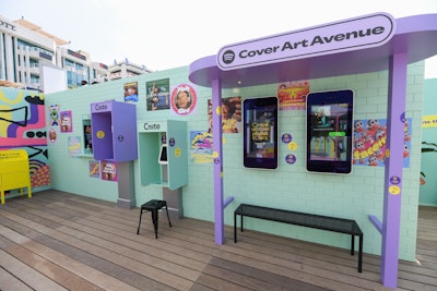 At the 'Cover Art Avenue' zone, fans could check out Spotify's new playlist cover art tool and create their own artwork using the brand's latest summer sticker pack.
