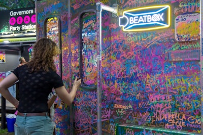 The experience consisted of a subway-inspired photo op where fans could snap pics, leave their mark on a graffiti wall, and score fun freebies like disposable cameras.
