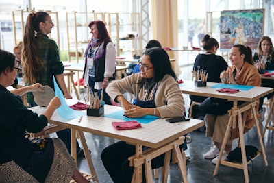 At the Release Lab, created in partnership with the Montreal Museum of Fine Arts, attendees could channel their creativity.