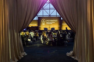 At the gala, guests were welcomed with a red-carpet step-and-repeat captured by a Getty photographer.