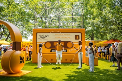 It included an iconic cassette tape photo backdrop.