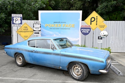 At Heavy Handed in Studio City, the main character's iconic 1968 Plymouth Barracuda was on display for photo ops.