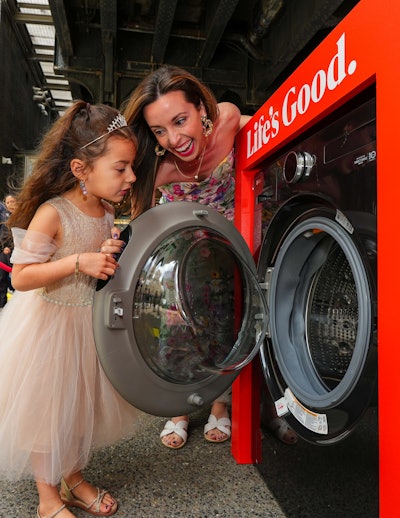 Produced by Lupine Creative, the activation took place at The High Line’s Gansevoort Plaza in New York City. Passersby were invited to explore the chapel to learn about LG's single-unit laundry solutions and enter the “Love Letter to Laundry” sweepstakes for a chance to win an LG washer-dryer combo. Visitors submitted the letter into an on-site dryer drum.