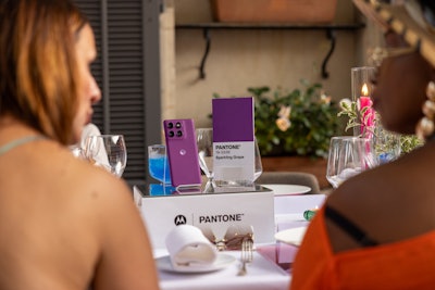 Speakers from both Pantone and Motorola shared insights into how they’re rethinking devices as lifestyle objects rooted in trend forecasting, emotional design, and self-expression. Guests included brand and marketing executives, press, and content creators like Kate Steinberg, Tianna Robillard, Queen Motivat, Abbey Baffoe.
