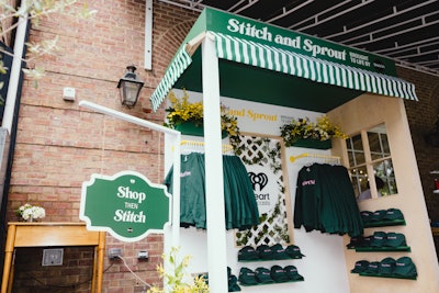 Stewart serves as Miracle-Gro's chief gardening officer, and the brand was seamlessly integrated into the storytelling throughout the event. Plants throughout the space had 'planted in Miracle-Gro' signs; attendees could also shop for gardening gear and get it personalized on site. QR codes throughout the space allowed guests to get Stewart's gardening tips delivered to their inboxes.