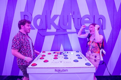Festivalgoers could also sign up for Rakuten on site to start earning cash back.
