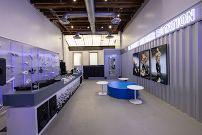 The pop-up featured a range of interactive elements, including arcade games curated by Lil Tecca himself, a virtual try-on booth for adidas Originals, and a “Quarter Rotation” prize machine. Guests could browse the Style Bar retail area, which included live DJ sets and on-site sneaker customization with laser engraving. The event also offered fans the chance to go head-to-head with Lil Tecca in gaming battles.