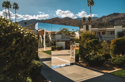 The Dropbox Design Summit in 2024 took on a 'Blank Space' theme. Held in Palm Springs, Calif., the event—produced by OTHR Agency—embraced reflections, shadows, and empty spaces that served as a metaphor for the creative process. A striking mirrored entryway greeted guests with the message 'Thoughts Become Things.' See more: How Dropbox's Unique Summit Theme Leaned Into the Power of Blank Spaces