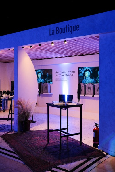 La Boutique was a premium, retail-inspired space spotlighting Netflix’s brand partnerships and advertising storytelling. Inspired by a high-end boutique, it included a “fitting room” area and four distinct vignettes themed around Netflix titles: Squid Game, Stranger Things, Emily in Paris, and Bridgerton. Utilizing RFID technology, guests engaged with prop displays from each show which triggered tailored advertising content, illustrating Netflix’s creative potential for advertisers.