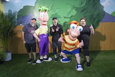 They could also pose with Phineas and Ferb.