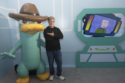 At the Backyard Bash, fans were also surprised with visits from the show’s co-creator Povenmire (pictured) and Bowling for Soup.
