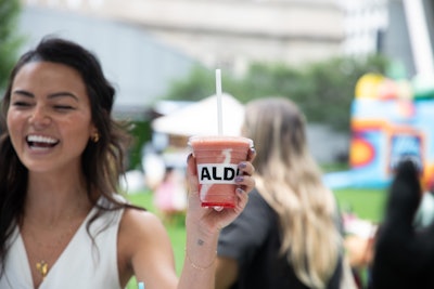 At the smoothie stand, visitors could snag the Not-Your-$20-Strawberry-Glaze Smoothie, which was inspired by the viral smoothie from a popular LA grocery store.