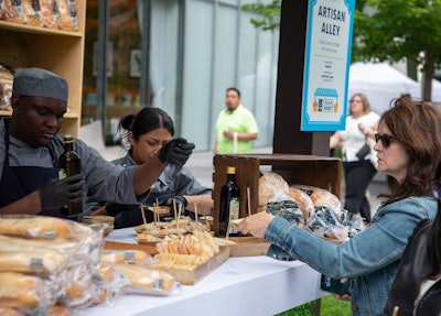 The pop-up featured an assortment of popular breads including the brand's Specially Selected Sourdough Loaf.
