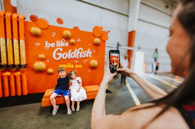 More than 1,000 families visited the car wash activation.