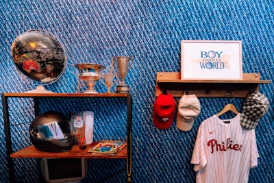 Following the recording studio, fans stepped through a rack of clothes into Topanga's Denim Co., a nod to Boy Meets World.