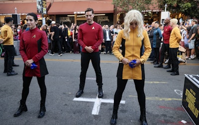 The high-energy performances drew large crowds and even a few surprise guests, including cast members Paul Wesley and Ethan Peck, who joined fans outside the Paramount+ Lodge to take in the spectacle.