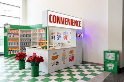 At the recent Shopify Summit 2025, spaces looked a bit different than your typical employee conference. Instead of hotel ballrooms or expo halls, attendees explored eclectic environments inspired by where many small business dreams begin: basements, garages, and local bars. This makeshift convenience store featured custom items from Shopify merchants—plus posters with company Easter eggs and inside jokes. See more: How Shopify Shook Up the Traditional Conference Playbook