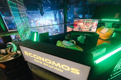 Also on site? Economos’ Ops Mortal Kombat gaming station.